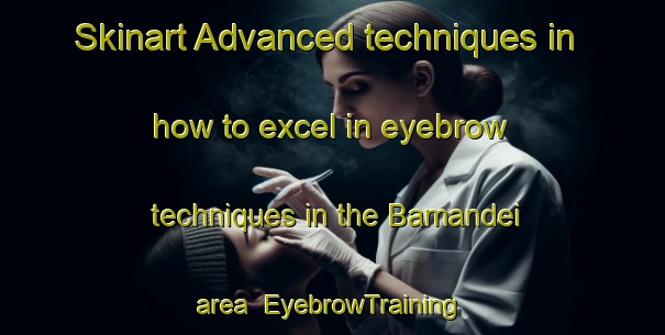 Skinart Advanced techniques in how to excel in eyebrow techniques in the Bamandei area | EyebrowTraining | EyebrowClasses | SkinartTraining-India