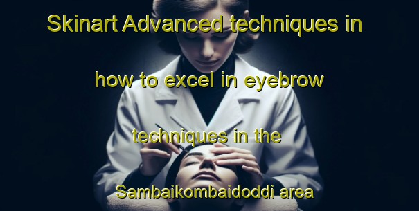 Skinart Advanced techniques in how to excel in eyebrow techniques in the Sambaikombaidoddi area | EyebrowTraining | EyebrowClasses | SkinartTraining-India