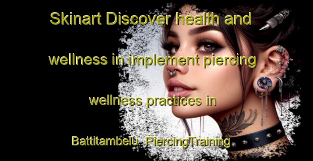 Skinart Discover health and wellness in implement piercing wellness practices in Battitambelu | PiercingTraining | PiercingClasses | SkinartTraining-India