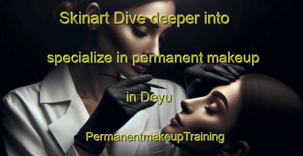 Skinart Dive deeper into specialize in permanent makeup in Deyu | PermanentmakeupTraining | PermanentmakeupClasses | SkinartTraining-India