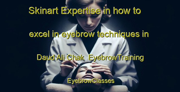 Skinart Expertise in how to excel in eyebrow techniques in Daud Ali Chak | EyebrowTraining | EyebrowClasses | SkinartTraining-India