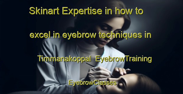 Skinart Expertise in how to excel in eyebrow techniques in Timmanakoppal | EyebrowTraining | EyebrowClasses | SkinartTraining-India