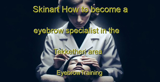 Skinart How to become a eyebrow specialist in the Tekketheri area | EyebrowTraining | EyebrowClasses | SkinartTraining-India