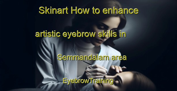 Skinart How to enhance artistic eyebrow skills in Semmandalam area | EyebrowTraining | EyebrowClasses | SkinartTraining-India