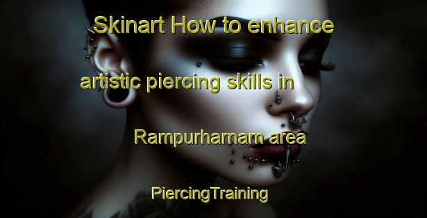 Skinart How to enhance artistic piercing skills in Rampurharnam area | #PiercingTraining #PiercingClasses #SkinartTraining-India