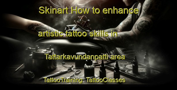 Skinart How to enhance artistic tattoo skills in Tattarkavundanpatti area | TattooTraining | TattooClasses | SkinartTraining-India