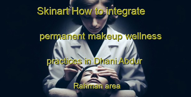 Skinart How to integrate permanent makeup wellness practices in Dhani Abdur Rahman area | PermanentmakeupTraining | PermanentmakeupClasses | SkinartTraining-India