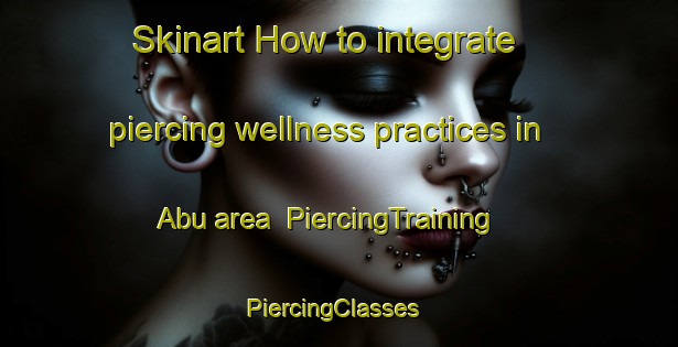 Skinart How to integrate piercing wellness practices in Abu area | PiercingTraining | PiercingClasses | SkinartTraining-India