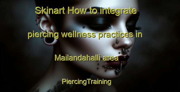 Skinart How to integrate piercing wellness practices in Mailandahalli area | PiercingTraining | PiercingClasses | SkinartTraining-India