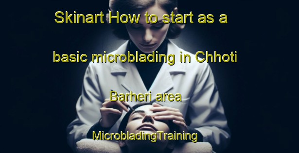 Skinart How to start as a basic microblading in Chhoti Barheri area | MicrobladingTraining | MicrobladingClasses | SkinartTraining-India