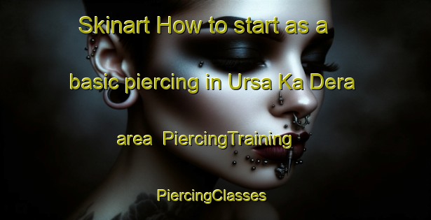 Skinart How to start as a basic piercing in Ursa Ka Dera area | PiercingTraining | PiercingClasses | SkinartTraining-India