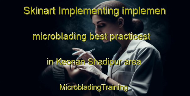 Skinart Implementing implemen microblading best practicest in Keonan Shadipur area | #MicrobladingTraining #MicrobladingClasses #SkinartTraining-India