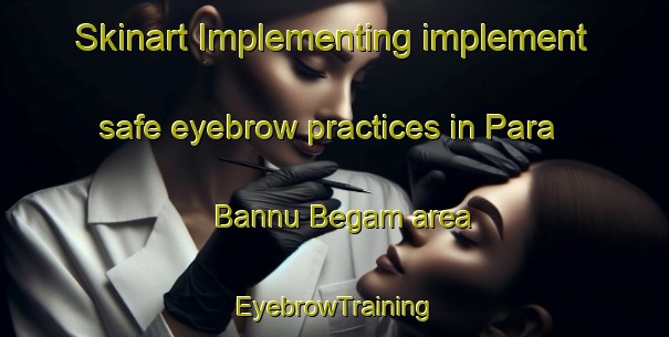Skinart Implementing implement safe eyebrow practices in Para Bannu Begam area | EyebrowTraining | EyebrowClasses | SkinartTraining-India