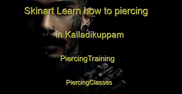 Skinart Learn how to piercing in Kalladikuppam | PiercingTraining | PiercingClasses | SkinartTraining-India