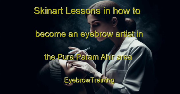 Skinart Lessons in how to become an eyebrow artist in the Pura Param Ahir area | EyebrowTraining | EyebrowClasses | SkinartTraining-India