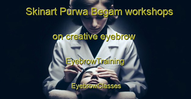 Skinart Purwa Begam workshops on creative eyebrow | EyebrowTraining | EyebrowClasses | SkinartTraining-India