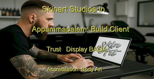 Skinart Studios in Appammapalem: Build Client Trust - Display BAQA Accreditation | Body Art Qualification Authority | BAQA-India
